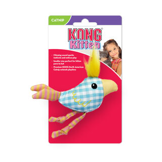 Kong Chirpz Chick Pássaro de peluche para gatinhos